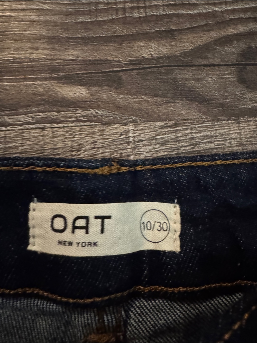 Oat New York Dark Indigo Wide Leg Jeans - Picture 3 of 5
